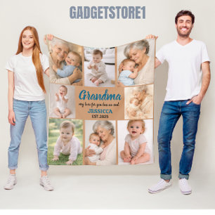 Beste Oma überhaupt Foto Personalisierte Großelt Fleecedecke