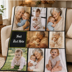 Beste Oma überhaupt Foto   Personalisierte Großelt Fleecedecke