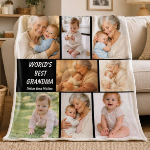 Beste Oma überhaupt Foto Personalisierte Großelt Fleecedecke