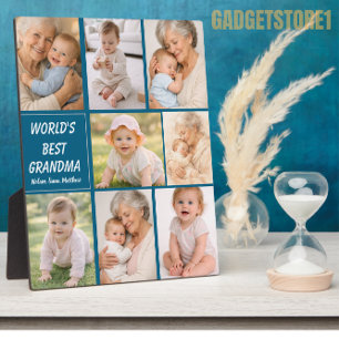 Beste Oma überhaupt Foto   Personalisierte Großelt Fotoplatte