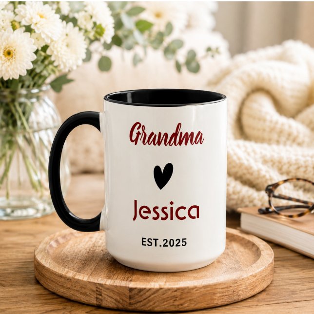 Beste Oma überhaupt | Frohen Großelterntag Tasse (Best Grandma Ever | Happy Grandparents Day Mug)