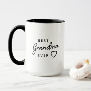 Beste Oma überhaupt Minimalistisch Schwarz & Weiß Tasse