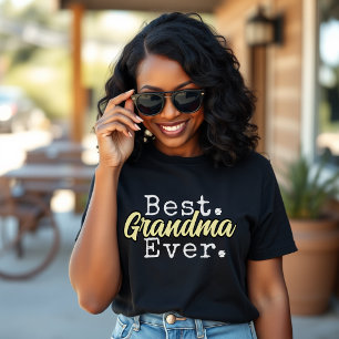 Beste Oma überhaupt Muttertag Schwarz & Gelb T-Shirt