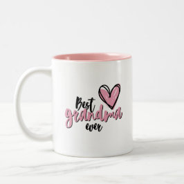 'Beste Oma überhaupt' Muttertags-Geburtstagsgesche Zweifarbige Tasse