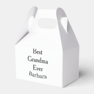 Beste Oma überhaupt Name Datum einfach Muttertag m Geschenkschachtel