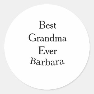 Beste Oma überhaupt Name Datum einfach Muttertag m Runder Aufkleber