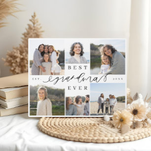 Beste Oma überhaupt Personalisiertes Fotocollage-G Fotoplatte