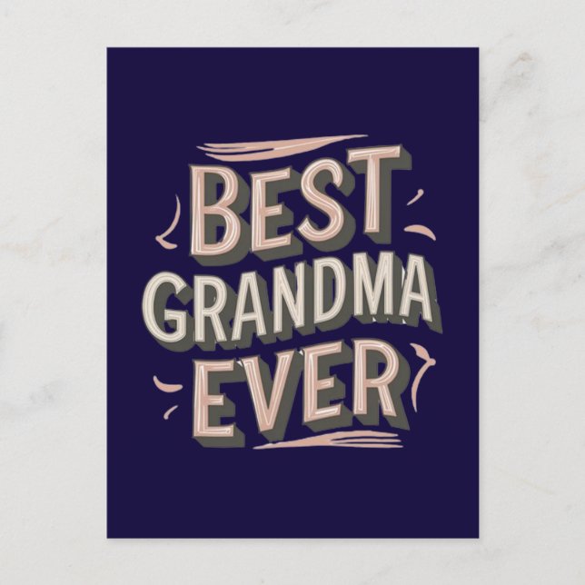 Beste Oma überhaupt Postkarte (Vorderseite)