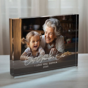 Beste Oma überhaupt Süßes Geschenk zum Aufbewahren Fotoblock