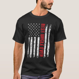 Beste Onkel je amerikanisches Flag Geschenk für On T-Shirt