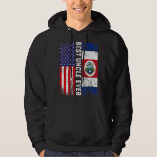 Beste Onkel je Vatertag Costa Rica US Flagge Hoodie