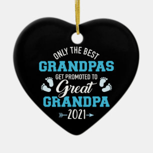 Beste Opa 2021 beworben Keramik Ornament