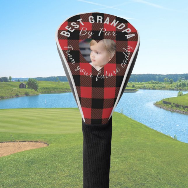 Beste Opa Custom Kids Foto Rotes Buffalo Kariert Golf Headcover (Von Creator hochgeladen)