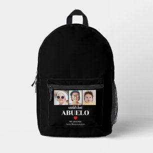 Beste Opa der Welt Wir lieben dich 3 Kinder Foto N Bedruckter Rucksack