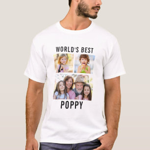 Beste Opa-Enkel der Welt 3 Foto-Collage T-Shirt