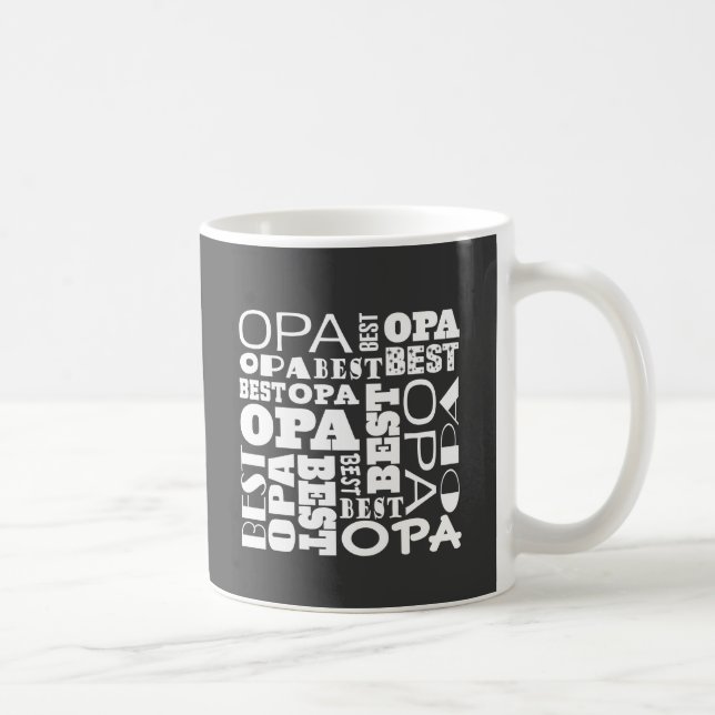 Beste Opa Großvater-Geschenk-Idee Tasse (Rechts)