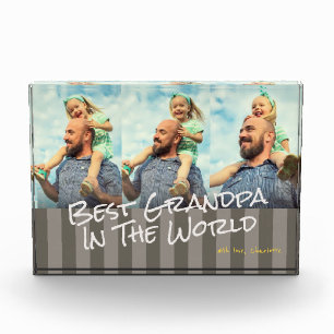 Beste Opa im weltweiten Foto-Block Fotoblock