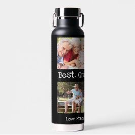 Beste Opa je 4 Foto Collage Spaß Keepake Trinkflasche