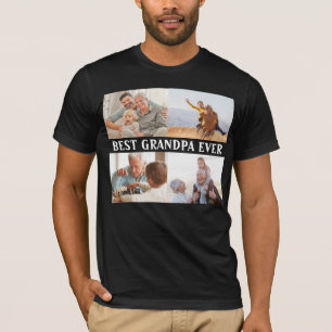 Beste Opa je 4 FotoCollage Erstellen Sie Ihre eige T-Shirt