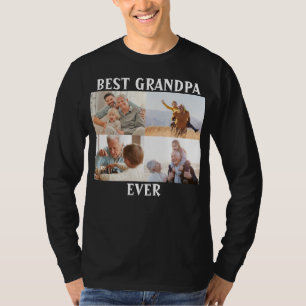 Beste Opa je 4 FotoCollage Erstellen Sie Ihre eige T-Shirt