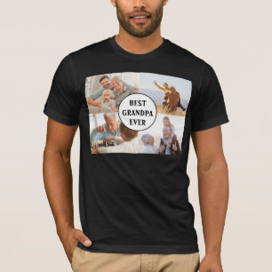 Beste Opa je 4 FotoCollage Erstellen Sie Ihre eige T-Shirt
