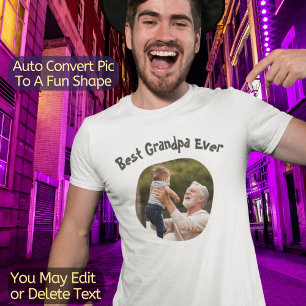 Beste Opa je Auto Change Pic to Curve Shape T-Shirt