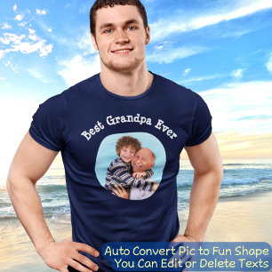 Beste Opa je Auto Pic in Fun Form umwandeln T-Shirt