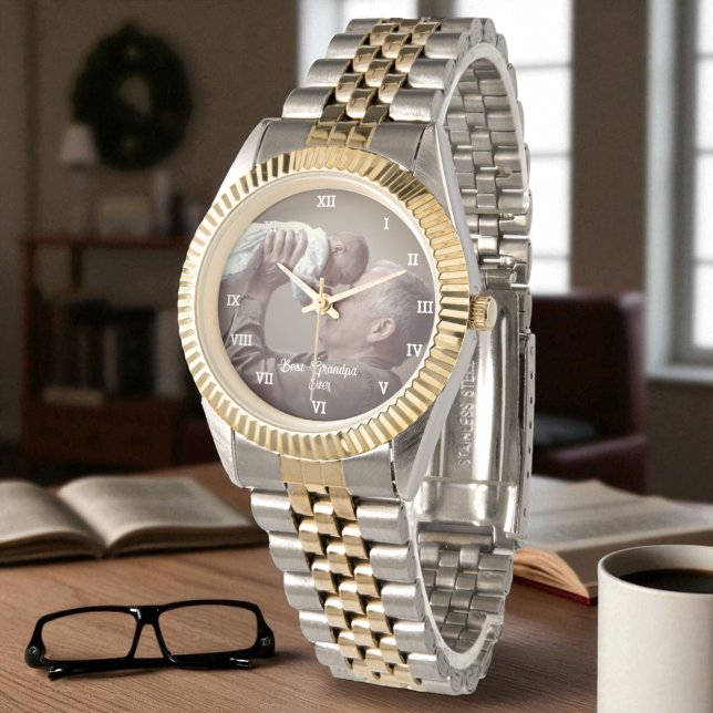 Beste Opa je benutzerdefiniertes Foto Erstellen Si Armbanduhr (Von Creator hochgeladen)