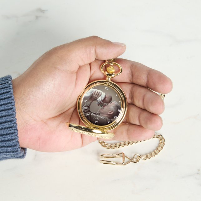 Beste Opa je benutzerdefiniertes Foto Erstellen Si Armbanduhr (Hand)