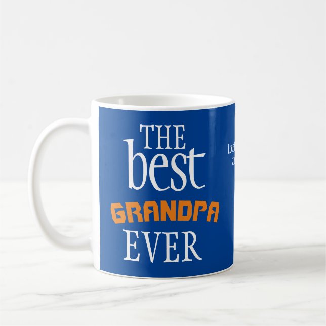Beste Opa je Blue Coffee Tasse (Links)