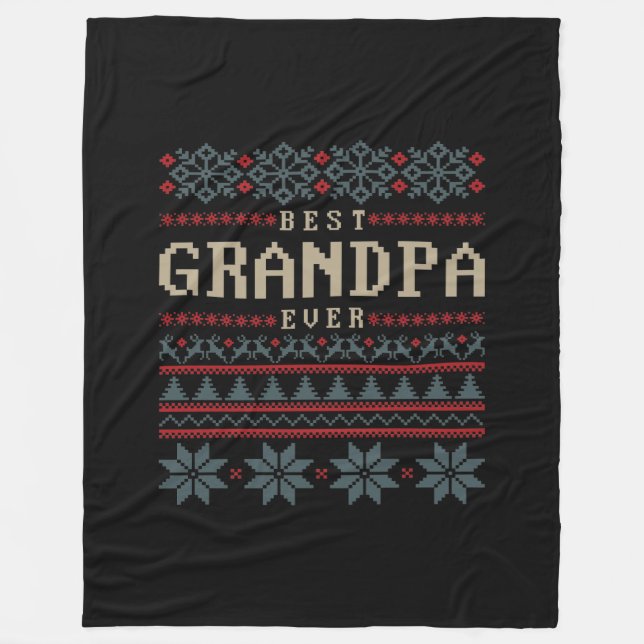 Beste Opa je Fleecedecke (Vorderseite)