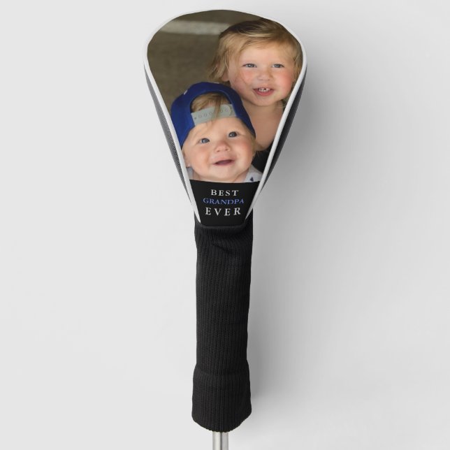 Beste Opa je Foto Custom Golf Head Cover Headcover (Vorderseite)