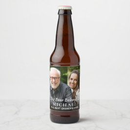 Beste Opa je Foto Personalisiert Bierflaschenetikett