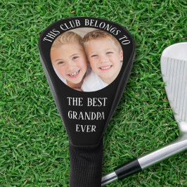 Beste Opa je Foto Schwarz Golf Headcover
