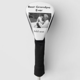 Beste Opa je fügen Fotoname klassisch elegant Golf Headcover