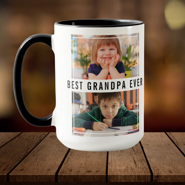 Beste Opa je Großkinder 2 FotoCollage Tasse (Von Creator hochgeladen)