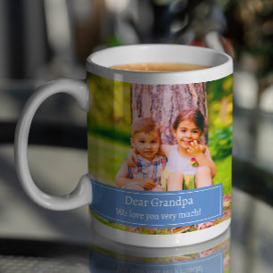 Beste Opa je Großkinder FotoCollage Kaffeetasse