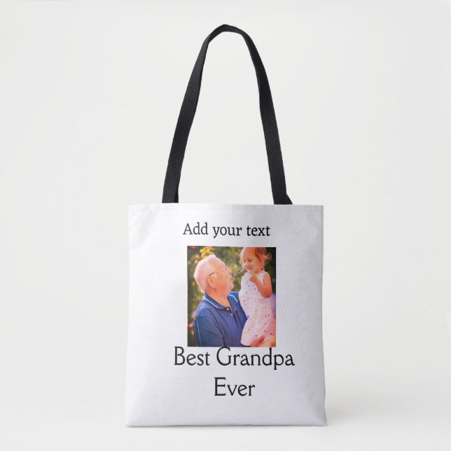 Beste Opa je Großvater Foto Geschenke tex (Vorderseite)