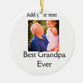 Beste Opa je Großvater Foto Geschenke tex Keramik Ornament