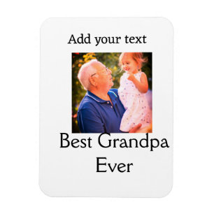 Beste Opa je Großvater Foto Geschenke tex Magnet