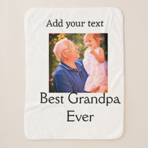Beste Opa je Großvater Foto Geschenke tex Sherpadecke