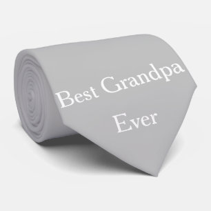 Beste Opa je Großvater Grau Krawatte