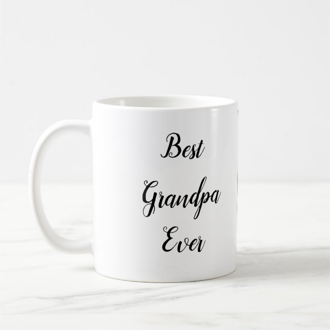 Beste Opa je kundenspezifische Foto-Tasse Erstelle Kaffeetasse (Links)