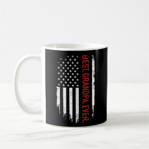 Beste Opa je mit US-amerikanischer Flagge Vater's Kaffeetasse