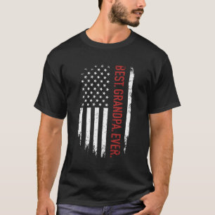Beste Opa je mit US-amerikanischer Flagge Vater's T-Shirt
