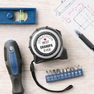 Beste Opa je Name Herz Maßband