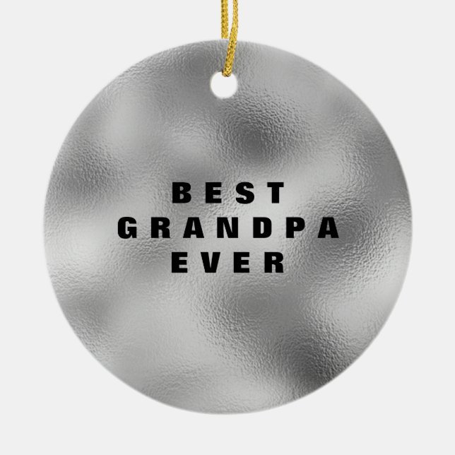 Beste Opa je Personalisiert Keramik Ornament (Vorne)