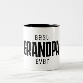 Beste Opa je Personalisiertes Skript Zweifarbige Tasse