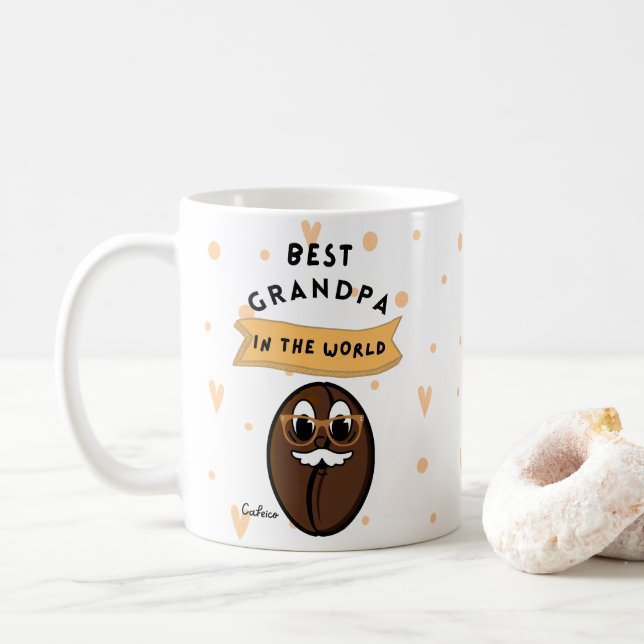 Beste Opa je Tasse - Funny Coffee Bean mit 'St. (Mit Donut)