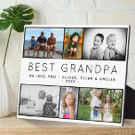 Beste Opa Moderne 6 Foto Collage Vatertag Fotoplatte<br><div class="desc">Best Opa Modern 6 Foto Collage Vatertag Plakat. Sweet Foto Collage Plaque mit Ihrer benutzerdefinierten Nachricht und Kindernamen - fügen Sie Ihre Lieblings-6-Fotos in die Vorlagen und personalisieren Sie mit Ihren Namen. Ein süßes Sake-Geschenk für einen Großvater am Vatertag,  Geburtstag oder Weihnachten.</div>